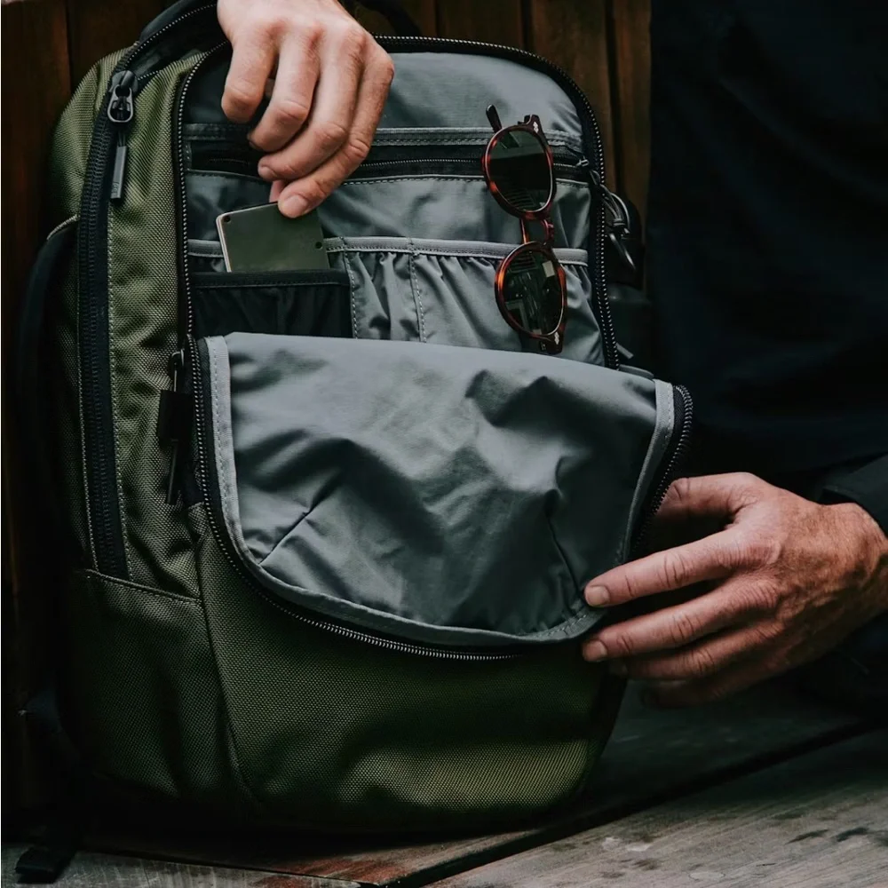 Aer City Pack (14L) Compact backpack in Huckberry Exclusive Ranger Green color - Picture 9 of 12